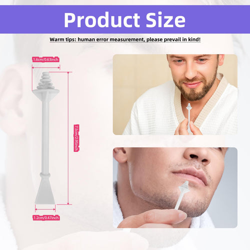 200Pcs Nose Wax Sticks, Plastic Hair Wax Applicators Disposable Nose Waxing Stick Ear Hair Removal for Men Women Nostrils Ears Face Cleaning