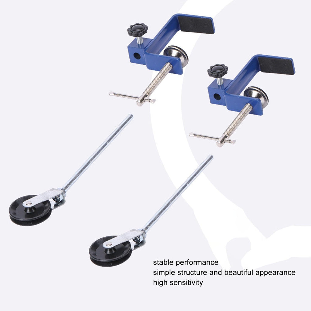 Laboratory Bench Clamp, Reinforced Bench Clamp with Pulley Simple Structure Multipurpose Table Mount Clamp for School Education Science Experiment Tools Teacher Supply
