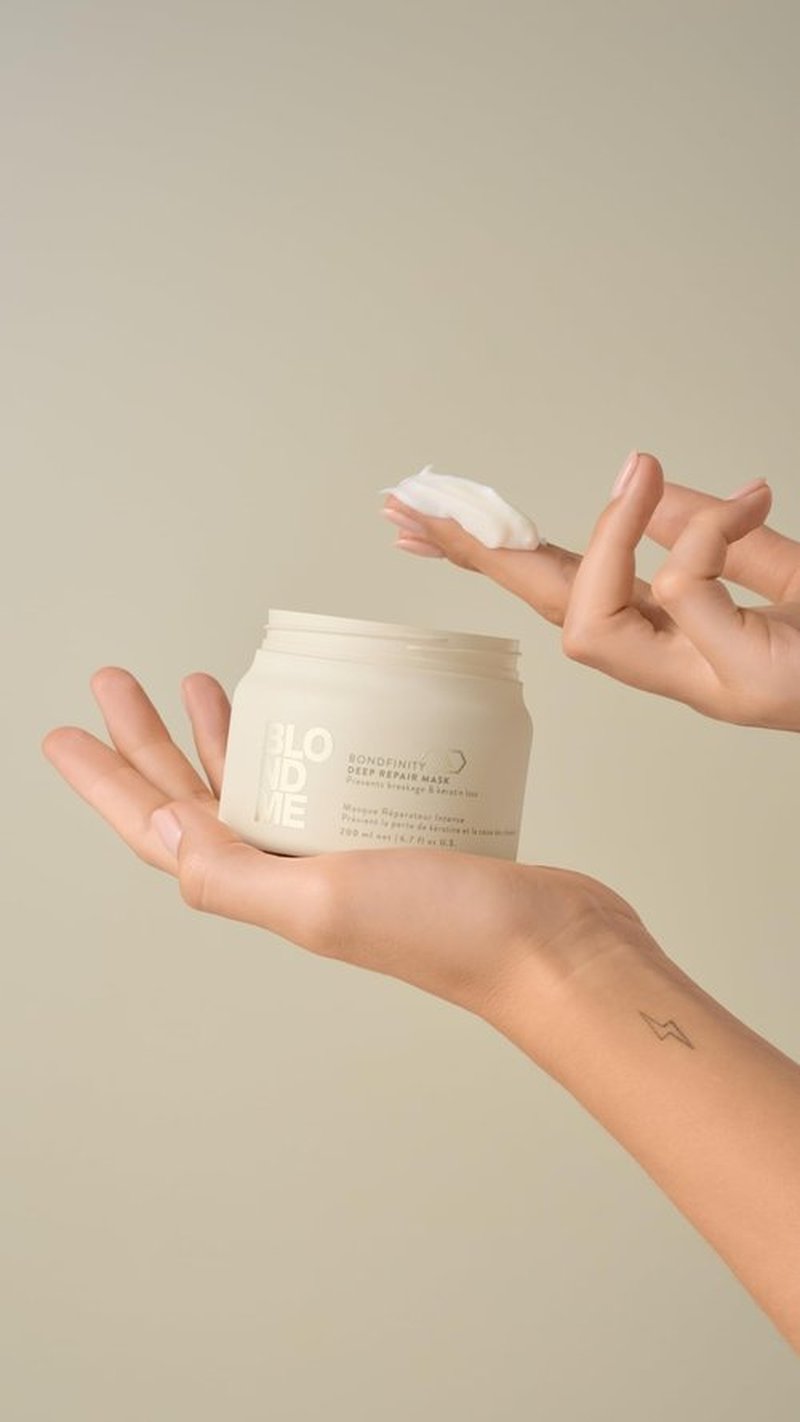 BlondMe Bond Repair Nourishing Mask for Blonde Hair | Intensive Hair Treatment | Adds Moisture and Softness |For Blonde, Lightened, & Grey Hair