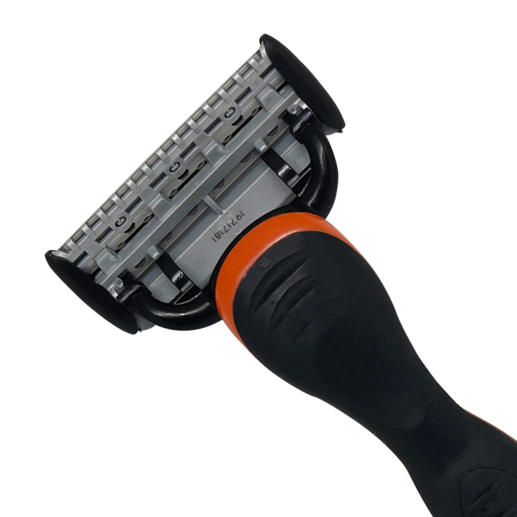 Vaylor 5 Blade Pivoting Mens Disposable Shaving Razor, 1 Pack, with Ergonomic Handle and Rubber Grip