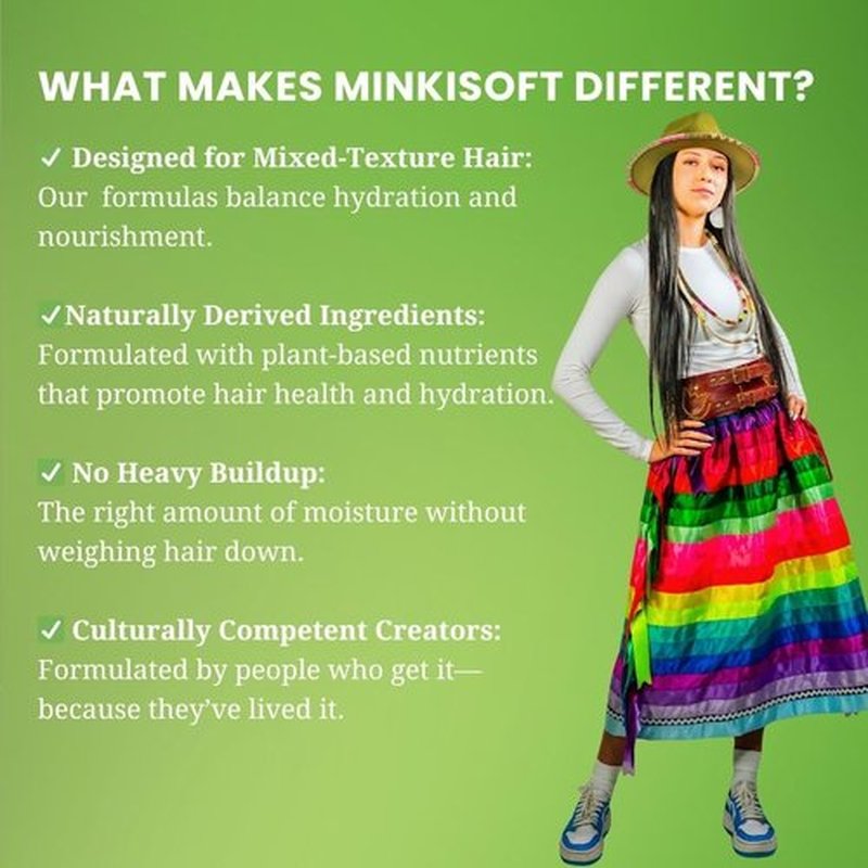 Sister Sky MinkiSoft Shampoo for Your Sofest Hair Ever - Paraben Free, Sulfate Free, Gluten Free for Diverse, Mixed Texture, Coarse, Dry, Strong Hair