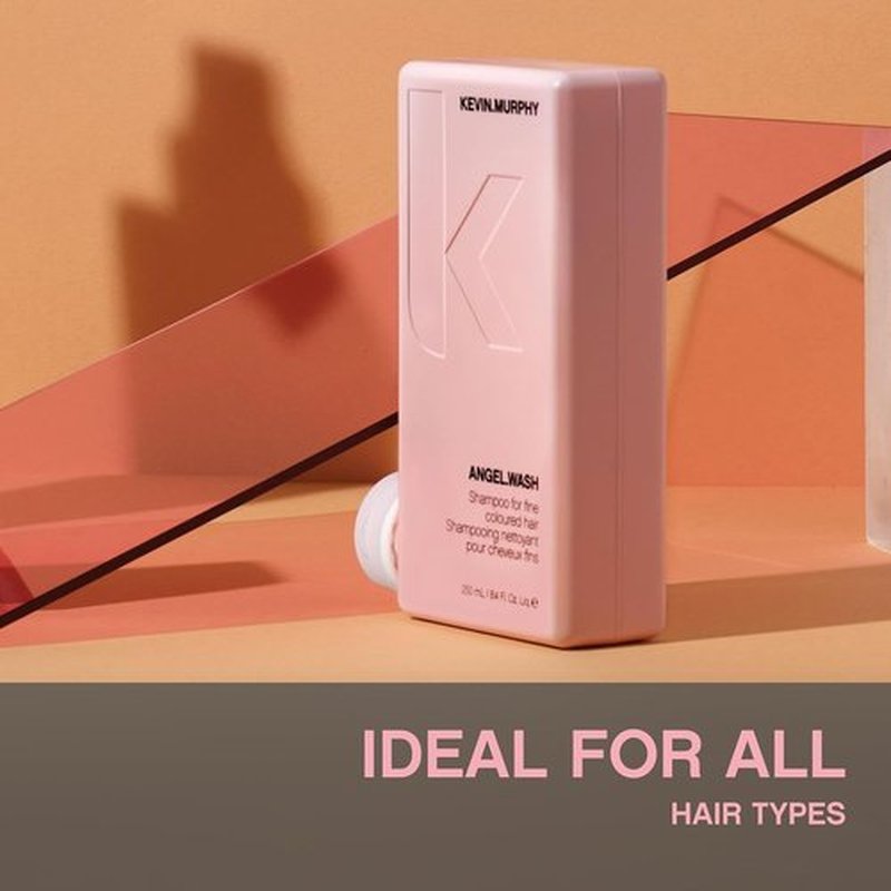 KEVIN.MURPHY ANGEL.WASH - Restorative Shampoo for Fine Coloured Hair - Sulphate & Paraben Free - 250 ml / 8.4 fl oz
