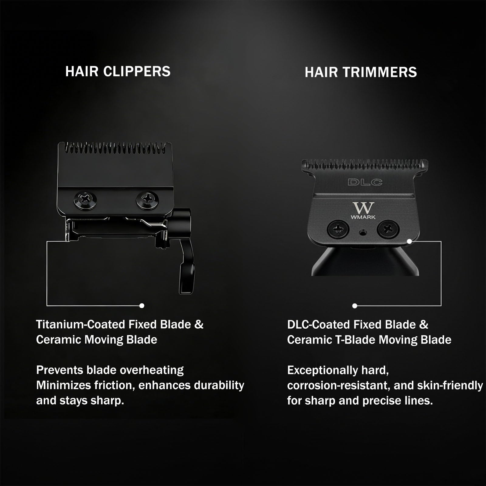 WMARK Hair Clippers for Men Professional Barber Clippers and Trimmers Set