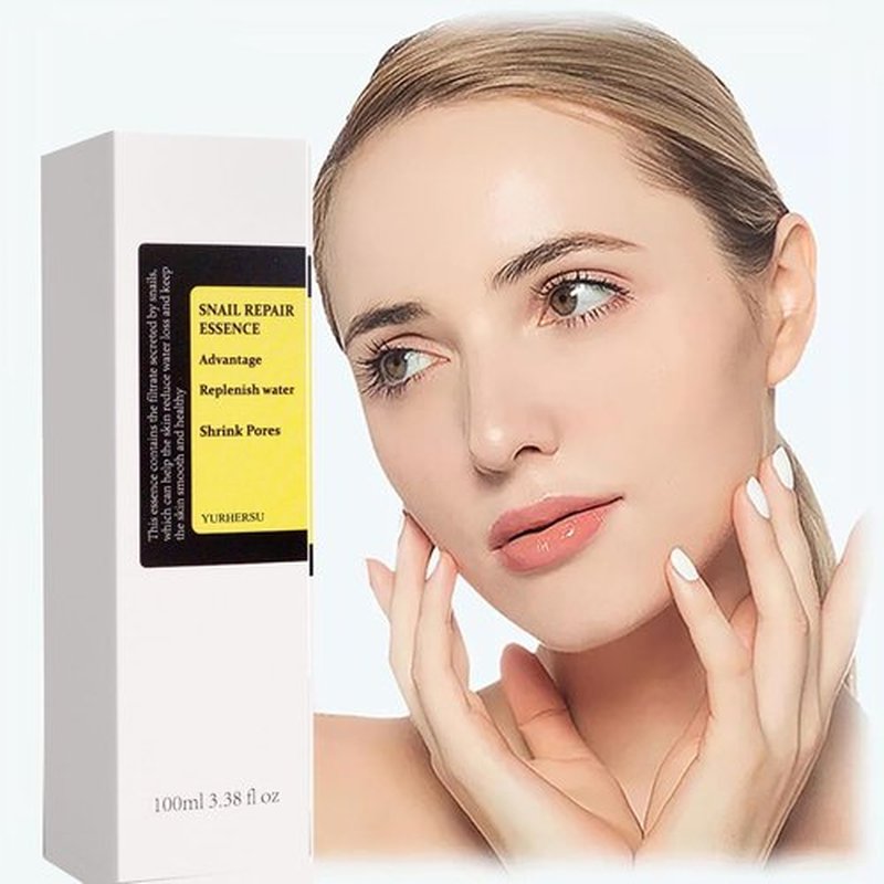 OYUFO Snail Mucin Power Repairing Essence, with 96.3% Snail Secretion Filtrate, Replenish Water Shrink Pores, Hydrating Serum for Face Wrinkles & Fine Lines & Dull Skin; 100ml, 3.38 fl.oz;