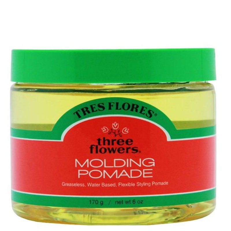 Three Flowers Molding Men's Pomade - Water-Based, Non-Greasy Hair Styling for Shape & Mold | 6 oz