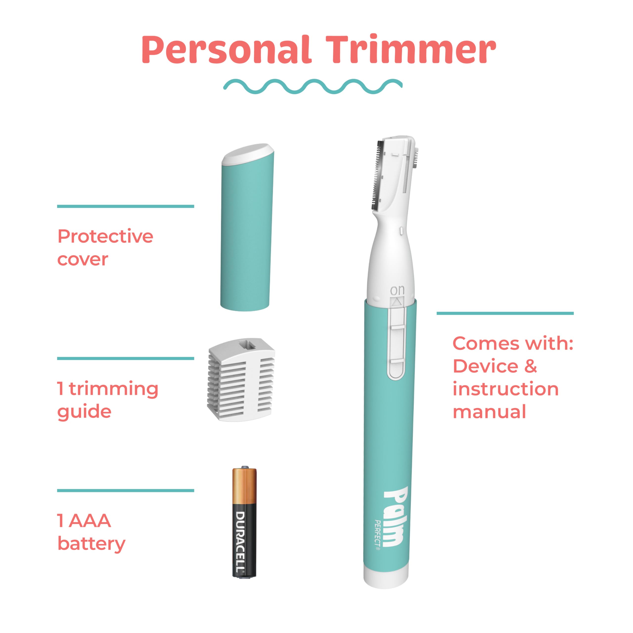 PalmPerfect Personal Hair Trimmer – Painless Precision Shaver for Eyebrows