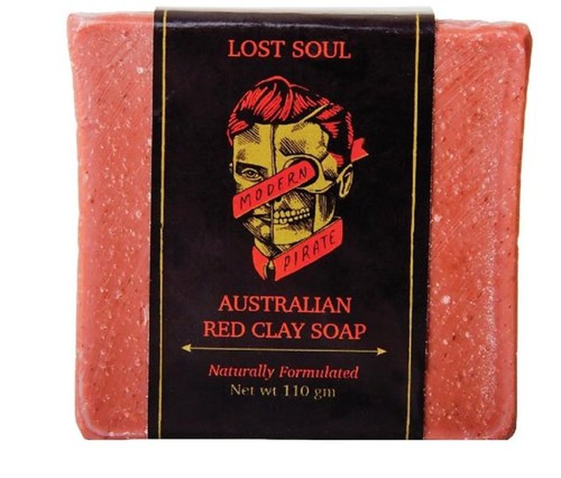 **DEAD SEA Face and Body Soap Trio - Smooth, Moisturize, Exfoliate | 3 x 110g Bars in Australian Red Clay & Bay Rum**