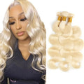 613 Body Wave Bundles Honey Blonde Human Hair Bundles Grade 8A Brazilian Remy Hair Weaves Extensions 10 12 14 Inch For Women