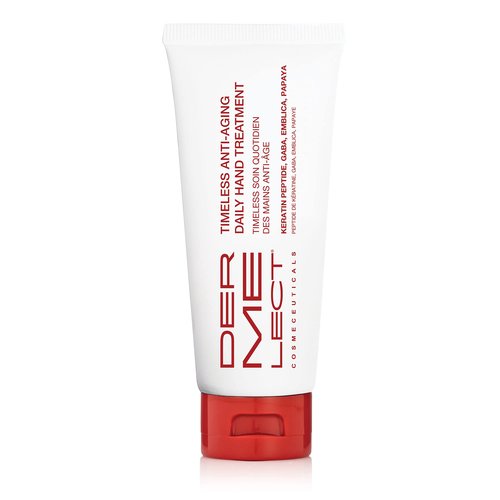 Dermelect Timeless Anti-Aging Daily Hand Treatment - Anti Aging Cream with Peptides Hyaluronic Acid Hydrating & Brightening Treatment for Dry Hands, Dark Spots, Over Washed Hands 4.0 oz