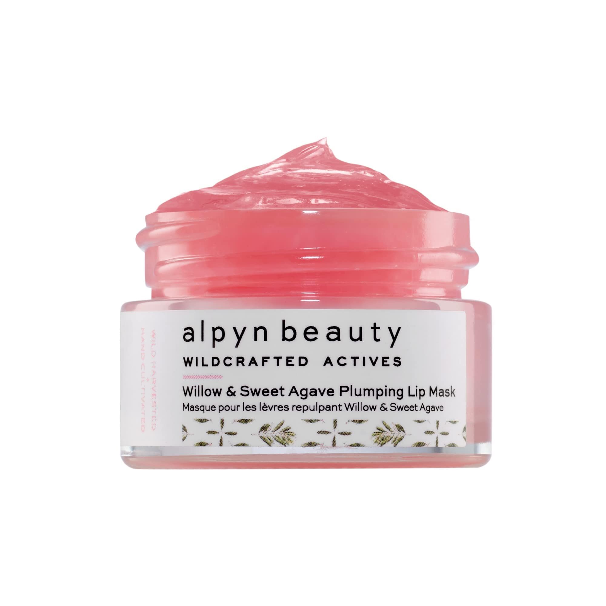 ALPYN Willow & Sweet Agave Plumping Lip Mask | Hydrating Daily Lip Treatment For Softer, Smoother & More Supple Lips | 0.35 oz / 10 g