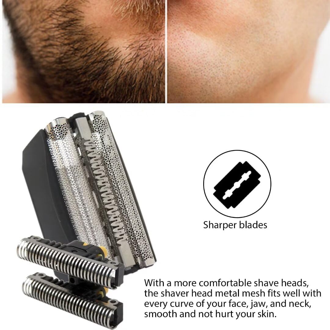 Colorpp 2024 Upgraded 51B Black Shaver Razor Foil Cutter Blade for Braun WaterFlex 8970, 8975, 8985, 8986, 8987, 8990, 8991, 8995,8595, 8795, 8581, 8583, 8585, 8588