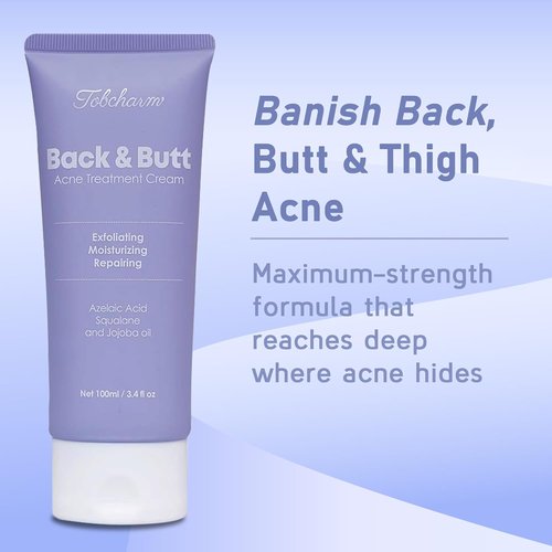 Regine Switzerland Butt Acne Clearing Treatment - Maximum Strength Body Cream for Men & Women | Foaming Cleanser for Bacne & Cystic Acne