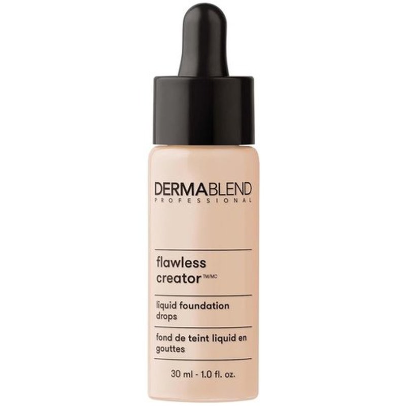 Dermablend Flawless Creator Liquid Foundation - Full Coverage, Lightweight & Buildable, 1 Fl Oz