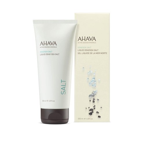 AHAVA Liquid Dead Sea Salt Gel - Rejuvenating In-Shower Spa Treatment with Osmoter & Grapefruit Oil | 6.8 Fl. Oz