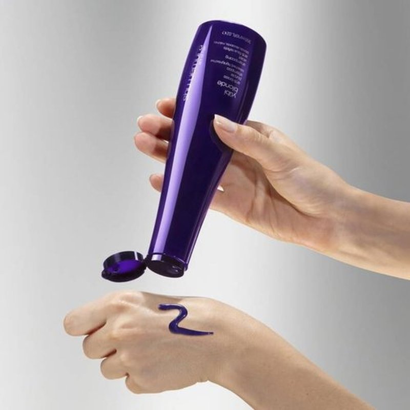 Shu Uemura Art of Hair Yubi Blonde Purple Shampoo - Color-Corrects Brassiness & Smooths Blonde Hair