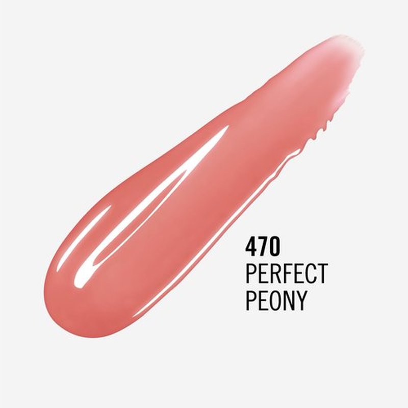 Rimmel London Stay Glossy, 470 Perfect Peony, Lip Gloss, Non-Sticky, Color and Shine, Up To 6-Hour Wear, Precise Applicator, 0.18oz (Pack of 2)