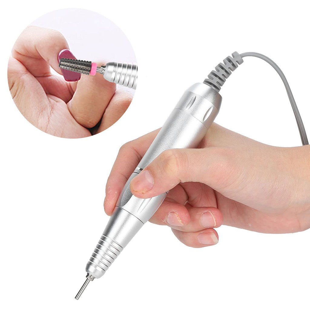 YUYTE 35000rpm Nail Polishing Machine Replacement Handle, Electric Nail Grinding Machine Accessory, Aluminum Alloy, YUYTEfpadeoi5nv1295