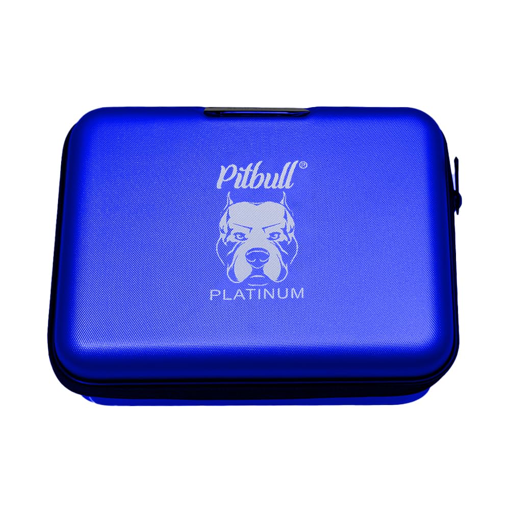 Skull Shaver Deluxe travel case; Spacious and sturdy; best accessory for travel (blue)