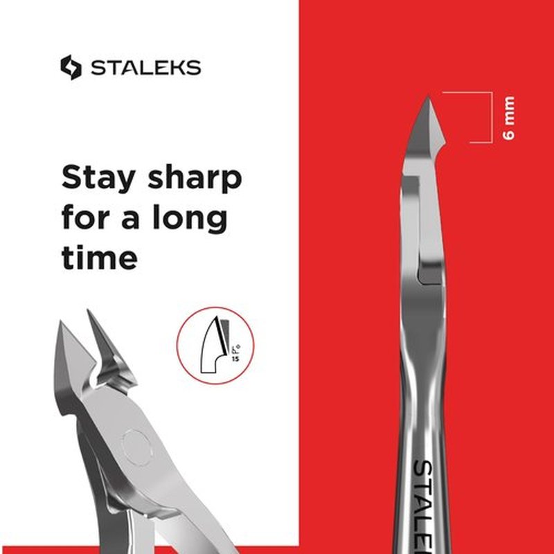 Staleks KM-04 Cuticle Nippers Total Length Approx. 10 cm Cutting Length 0.5 cm