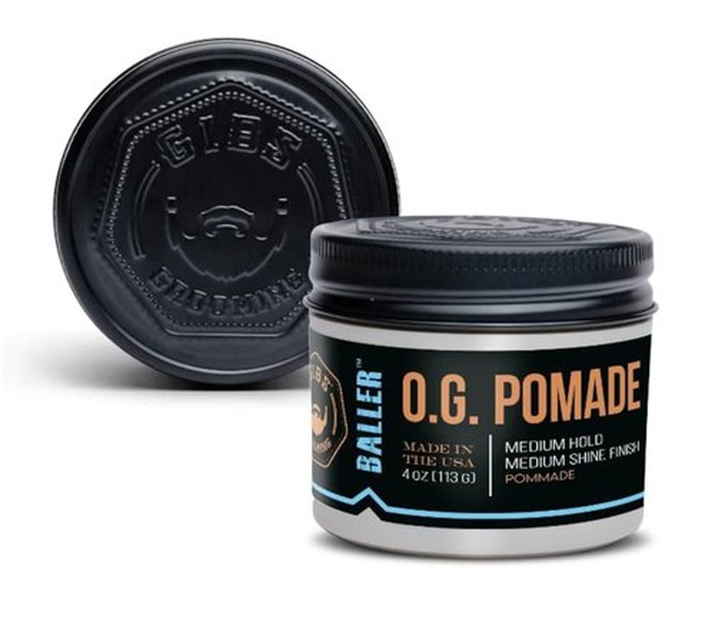 GIBS O.G. Baller Pomade - Flexible Hold & Medium Shine | Water-Based for All Hair Types