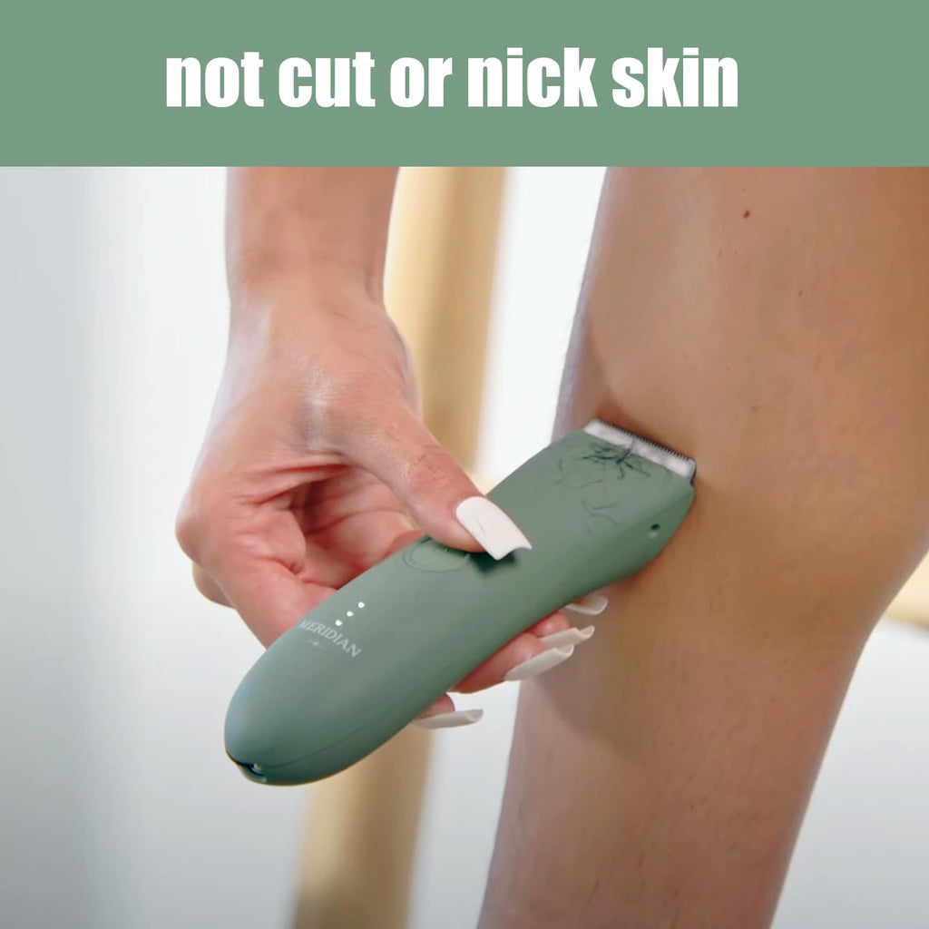 Replacement Blades Compatible with Meridian Trimmer, Hygienic Ceramic Replacement Blades for Meridian Body Trimmer,Green