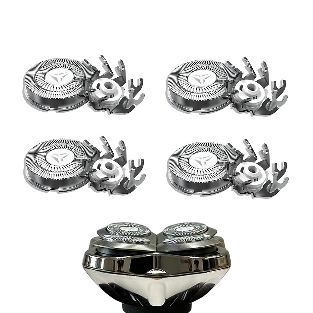 Shaver Replacement Blades for Skull Shaver Pitbull Replacement Blade,Replacement Heads for Pitbull Gold/Silver/Platinum Pro Shaver (4 Blades)