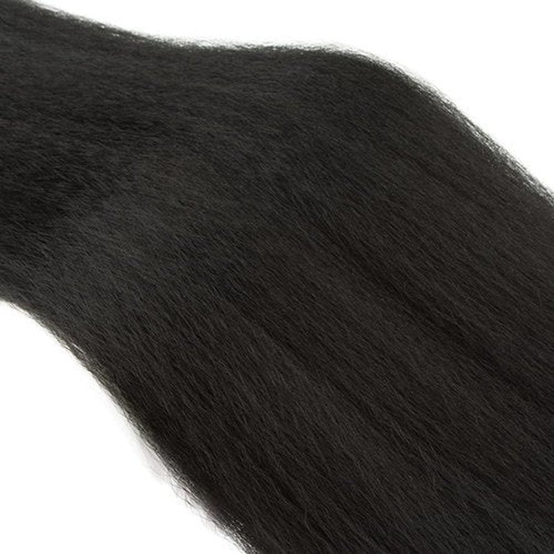 Kinky Straight Bundles Human Hair 1 Bundles 10 Inch Peruvian Virgin Hair 1 Bundles Natural Black Color Yaki Straight Hair Weave