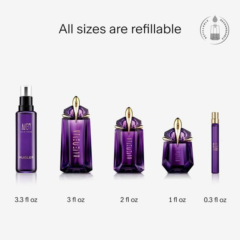 MUGLER Alien Eau de Parfum - Women's Floral & Woody Perfume - Jasmine, Wood, Amber - Long-Lasting Fragrance