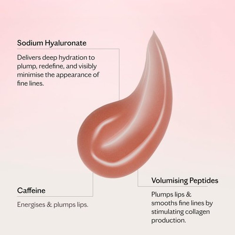 MZ SKIN Volumising Lip Perfector - Peptide Plumping Lip Gloss with Hyaluronic Acid & Mint | 0.10 fl oz