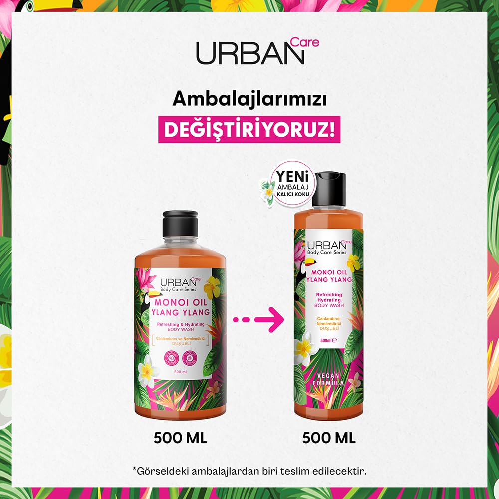 Urban Care Monoi & Ylang Ylang Refreshing Body Wash 500ml / 16.9fl.oz