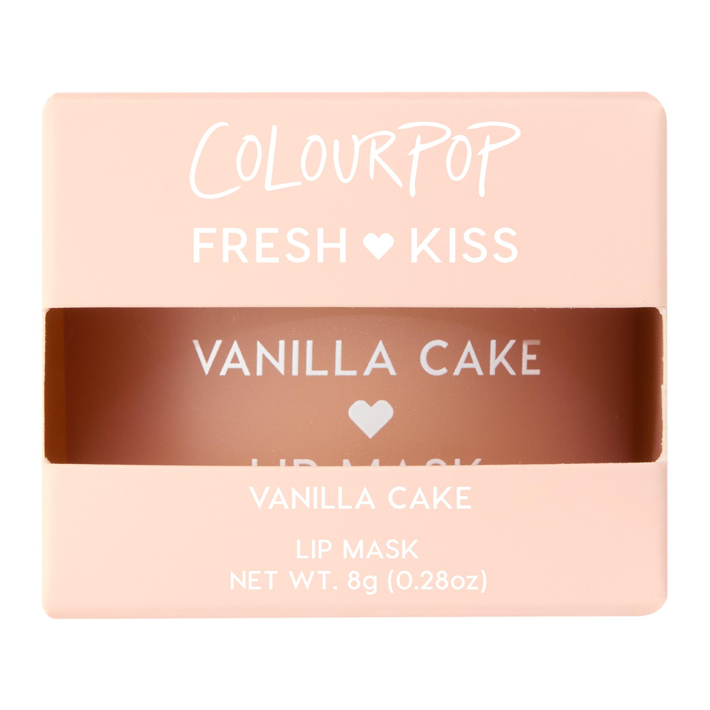 ColourPop Fresh Kiss Lip Mask - Leave-On Lip Moisturizer & Overnight Treatment - Replenishes Dry Lips with Shea Butter & Vitamin E - Vanilla Cake (0.28 oz)