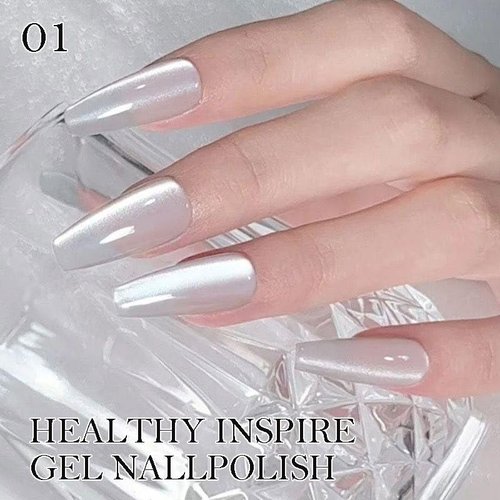 NAILGIL Glass Cat Eye Gel Nail Polish Set with Magnet 8 Colors, Silk Magnetic Cats Eye Polish Ceramic Green Red Silver Purple Blue Cateye Gel Moonlight Effect Soak Off Salon Quality, Christmas Series