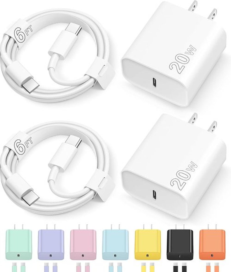 iPhone 17 Charger - Fast Charging USB C Block with 6FT Cable for iPhone 17/16/15 & iPad Pro