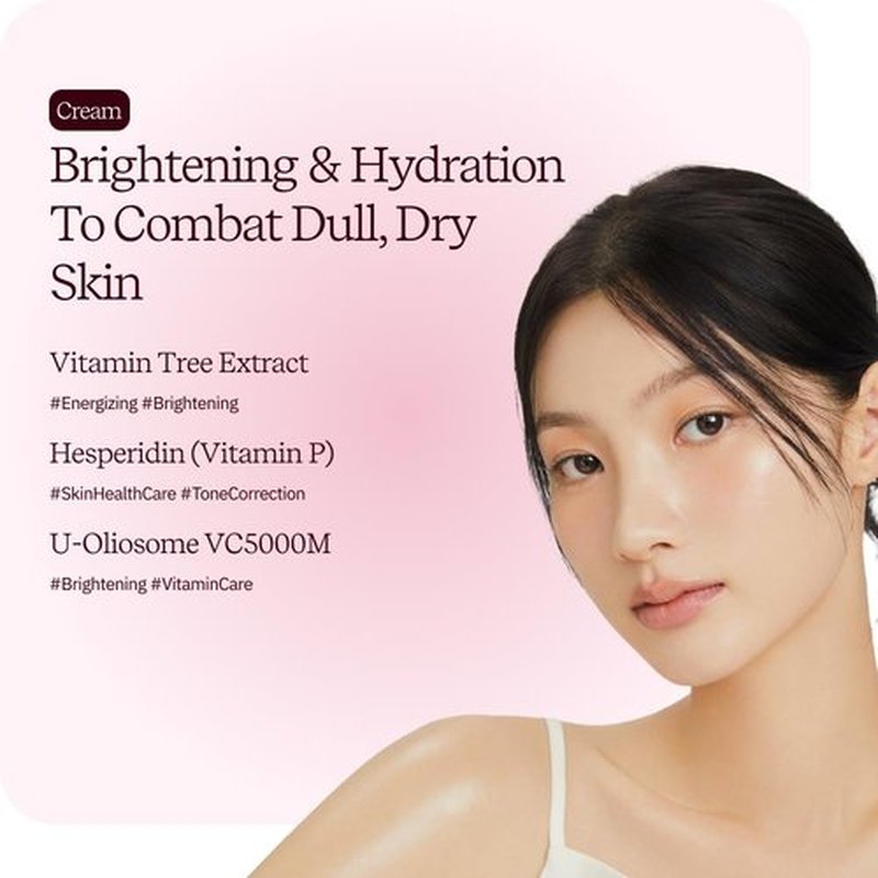 ByUR Vita Radiance Cream - Brightening & Hydrating for Dark Spots, Dry Skin | Hyaluronic Acid, Niacinamide, Vitamin C