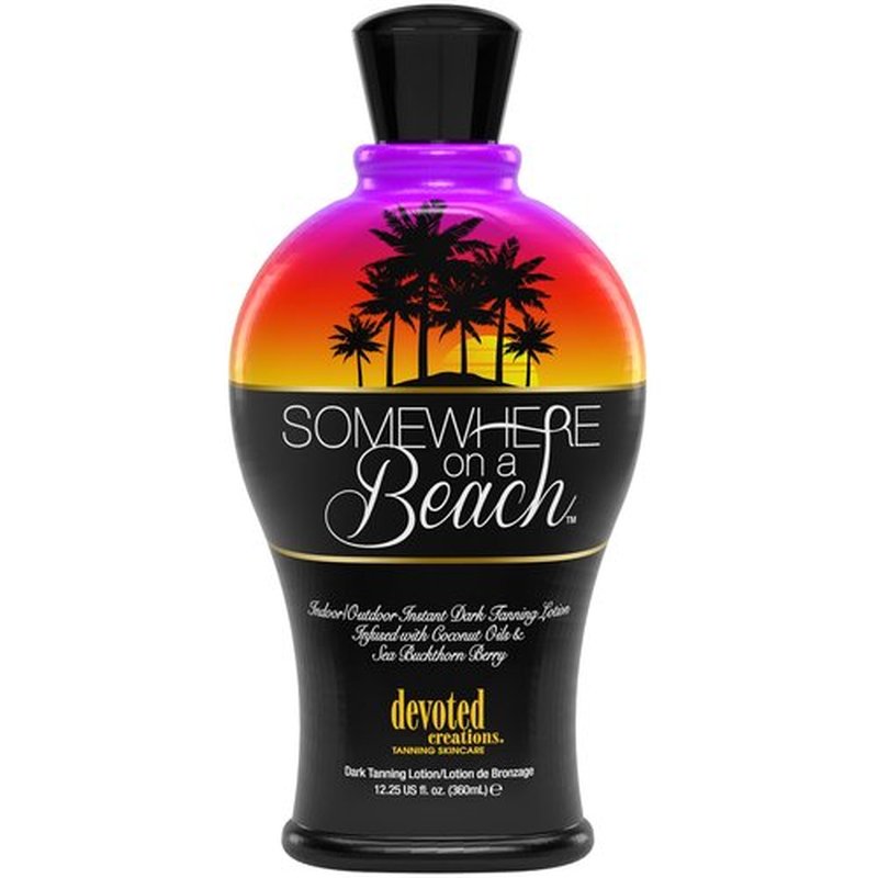 Somewhere on a Beach Instant Dark Tanning Lotion - 12.25 Ounce for Indoor & Outdoor Use