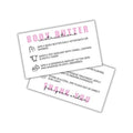 Body Butter Care Instruction Cards | 50 pk 2x3.5” Client Packaging Bulk Jar Ingredient Warning Label Stickers Container Stick