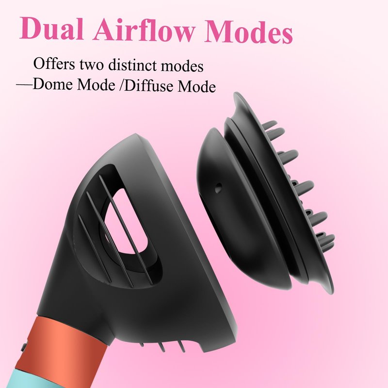 ZEPHBLOW Wave Curl Diffuser for Dyson Airwrap – Dome and Diffuse Modes for Curl Wave Hair, Hair Diffuser Attachment Compatible with Airwrap Styler HS01/05
