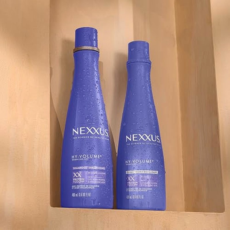 Nexxus Hy-Volume Weightless Lift Conditioner Protein Fusion with Collagen Protein & Hyaluronic Acid For Flat & Limp Hair for 48 Hours of Volume 13.5 Fl Oz