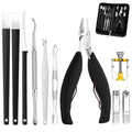 NOVANO Ingrown Toenail Removal Kit,Nail Treatment Foot Tool,Toenail Clippers for Seniors Thick Toenails,Professional Pedicure Tool,Large Toenail Clippers for Thick Nails 11Pcs
