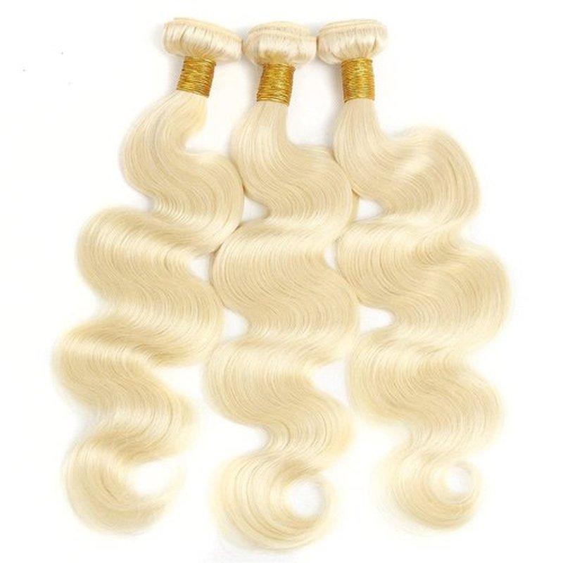Blonde Bundles Human Hair 613 Body Wave Bundle Human Hair Unprocessed Virgin Remy Hair 3 Bundles 12 14 16 Inch 613 Bundle 300g