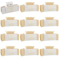 Loanzeg 8pcs Bridesmaid Proposal Gifts 4.1 Inch Square Set of 8 Bachelorette Hair Claw Clips ideas Bridal Shower Gift for Wedding Party Favors (12pcs White&Champagne)