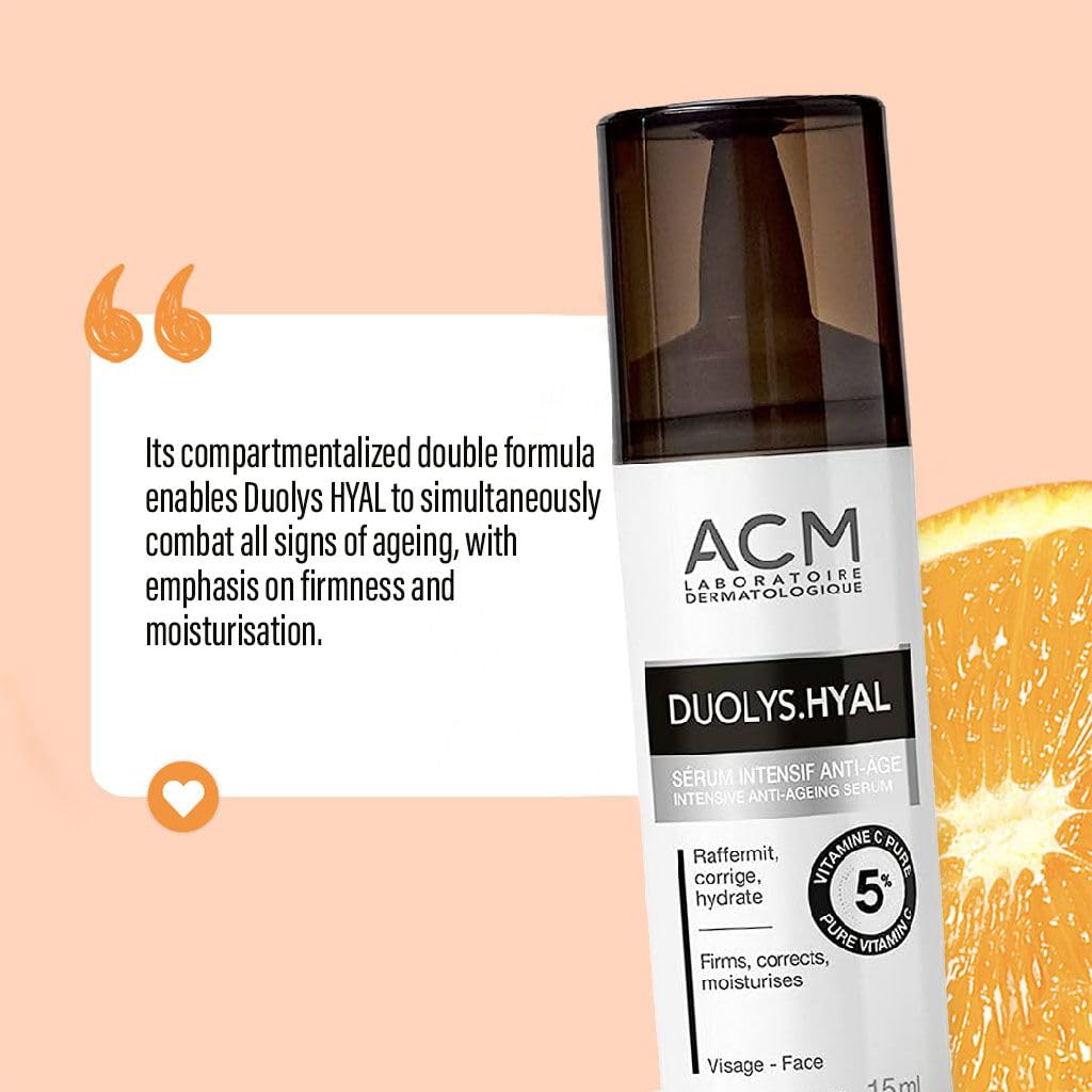 Intensive serum anti-aging vitamin C pure 5% Duolys Hyal, 15 ml, Acm