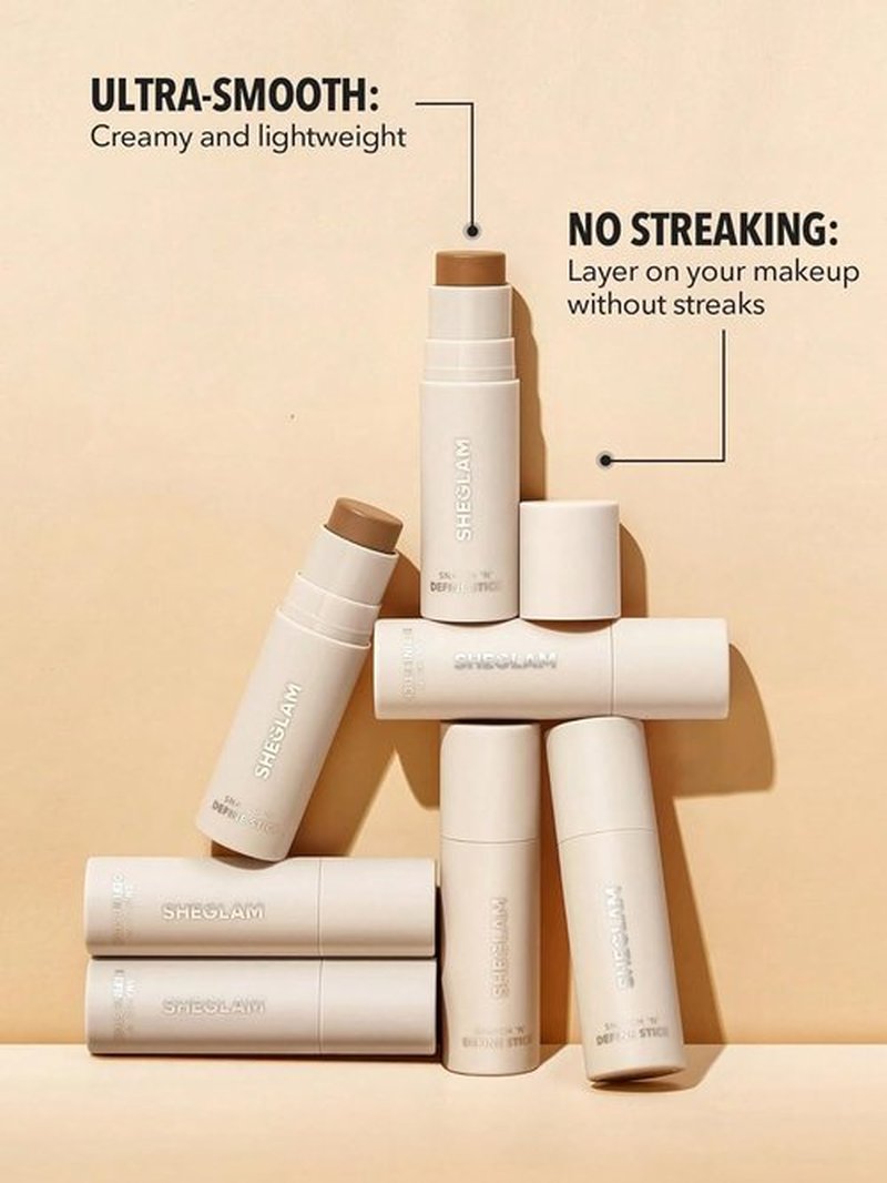 SheGlam Snatch 'n' Define Cream Contour Stick - Long Lasting, Highly Pigmented Bronzer in Terracotta