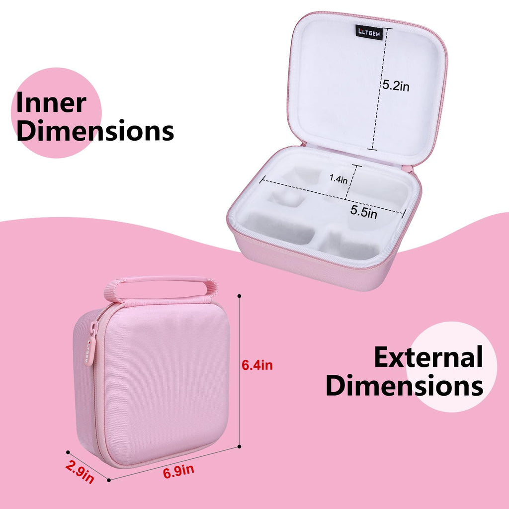 LTGEM EVA Hard Case Compatible with Freebird FlexSeries Electric Razor - Travel Protective Carrying Storage Bag (Only Case), Pink