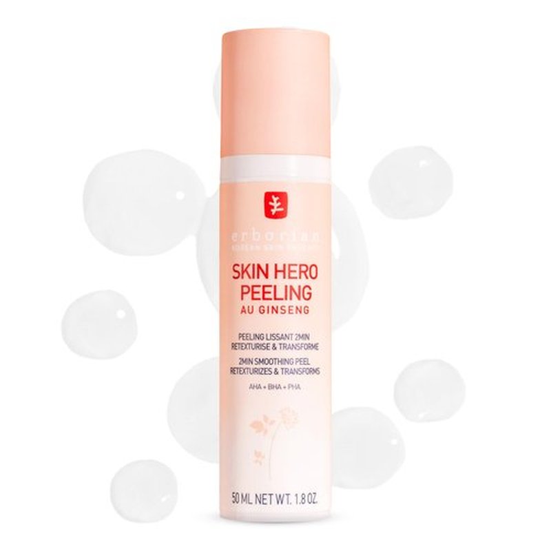 Erborian Skin Hero, Facial Peel with White Ginseng Complex - Home Face Peel Mask Retexturizes, Transforms Texture & Appearance of Fine Lines - Reduces Pores & Imperfections - Korean Skincare - 1.8 Oz