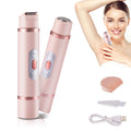 Bikini Trimmer for Women 2 in 1 Dual-Head Electric Razors, Dual Head Bikini Trimmer for Women Pubic Hair, Waterproof Wet and Face Shaver for Bikini Underarm Leg Arm Body Face (Pink)