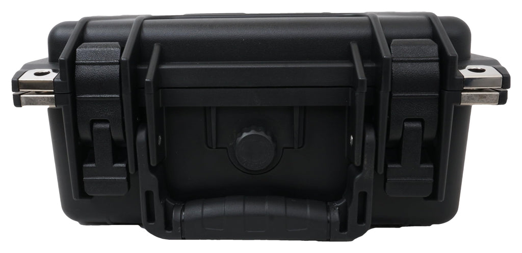 Case Club 8 External Hard Drive Case. Waterproof, Airtight, & Heavy Duty. Includes Pressure Relief Valve, Folding Handle, Padlock Holes, O-Ring Seal.