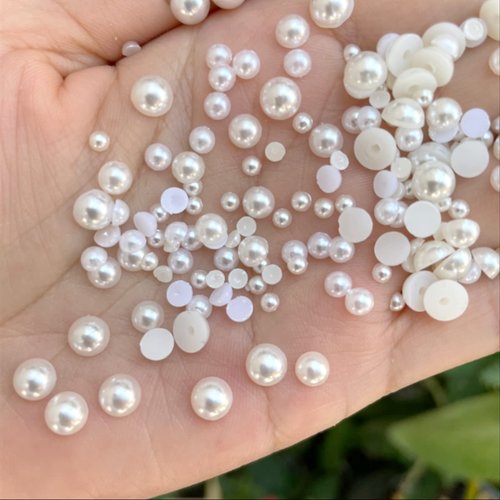 Lifextol Rhinestones for Crafting Nail Pearls for Nail Art Flatback Pearls for Crafts Rhinestones for Nails Face with Tweezers and Picking Pen, Kit C