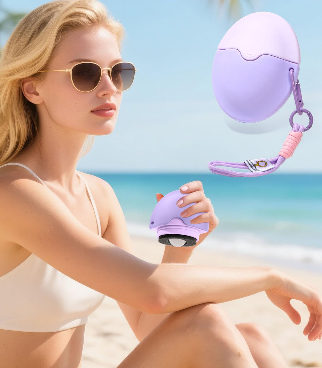 Sunscreen Applicator for Kids - Refillable Roll on Sponge Sunscreen, Suncream & Lotion Applicator,Proof Sun Lotion Brush -Summer Beach Essentials - Travel Size for Vacation