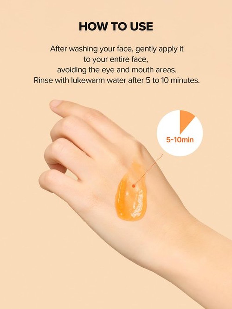 SKINFOOD Carrot Carotene Food Mask, Korean Skincare Wash-Off Mask for Soothing & Moisturizing, Carrot Seed Oil & Beta-Carotene, 120g / 4.23 fl.oz.